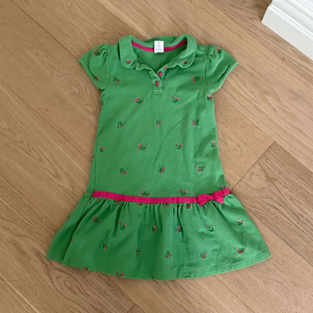 gymboree green polo dress